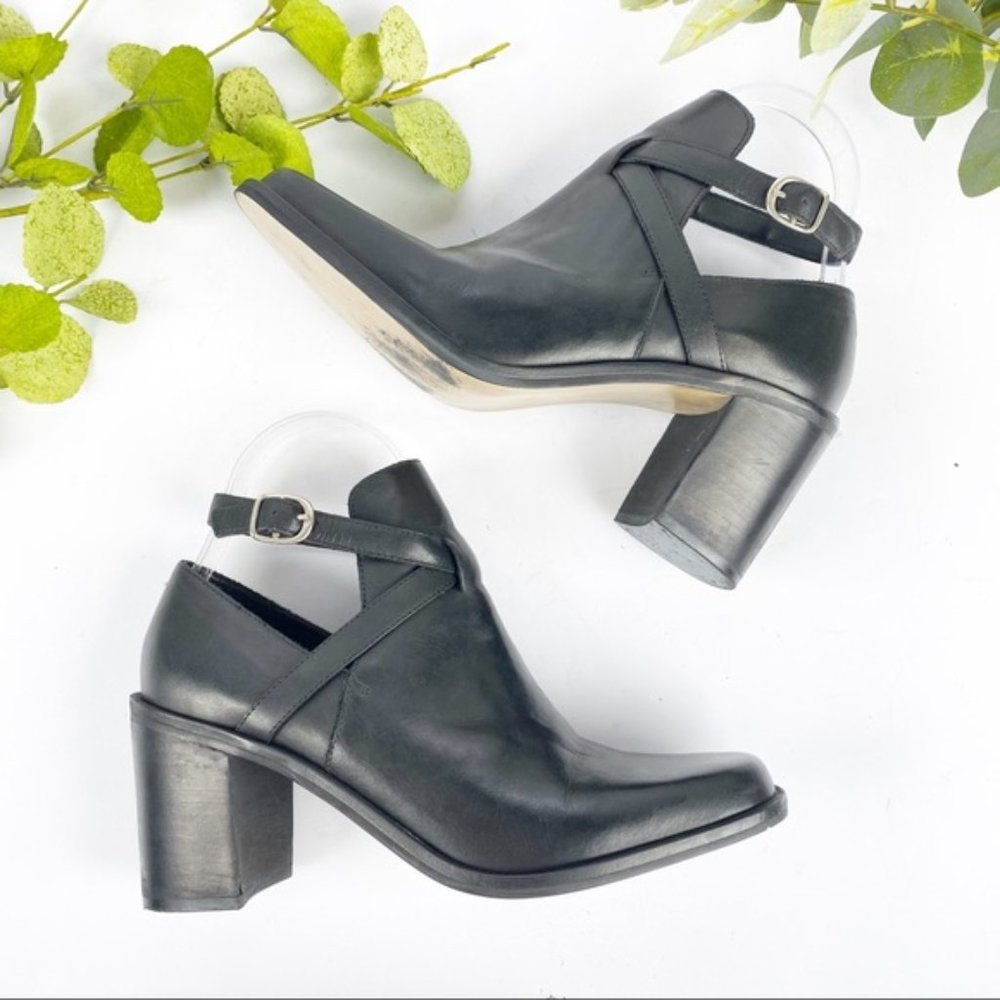 Steve Madden Bootie Square Toe Block Heel In Black - image 5